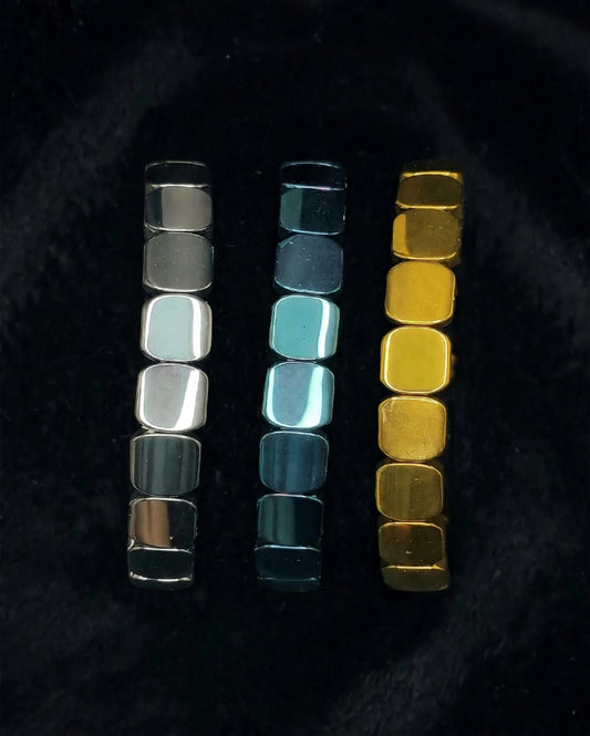 Square Flat Beads Bracelet