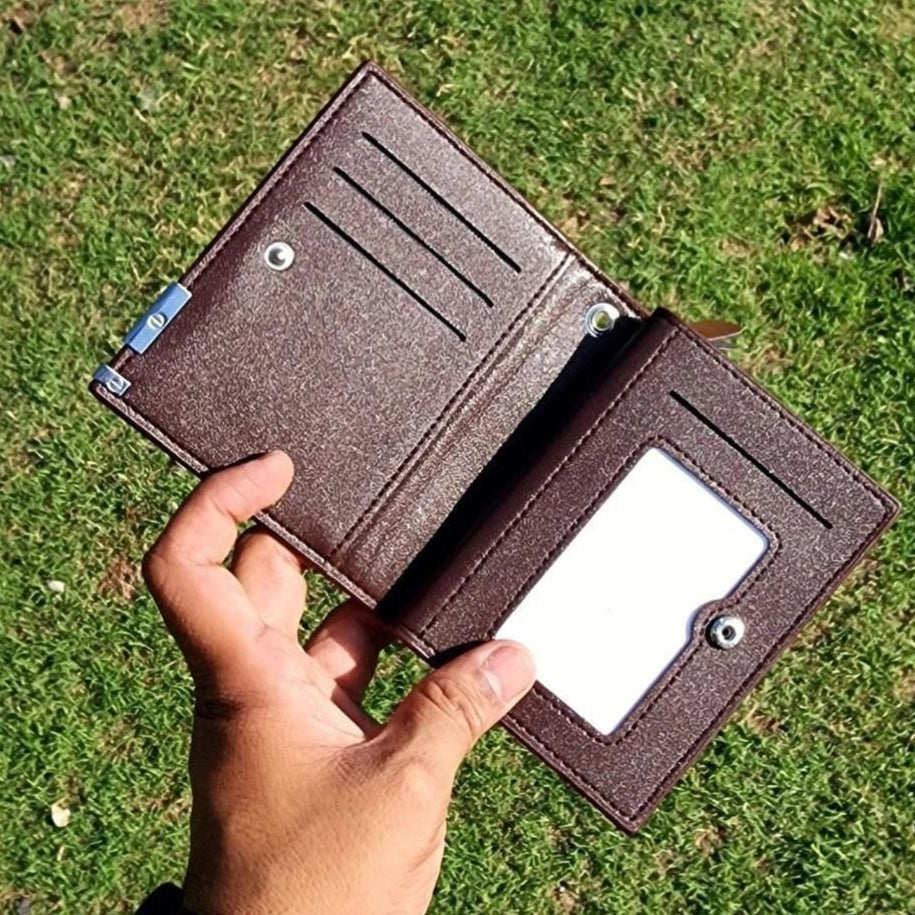 BaleBally Business Leather Wallet With Wrist Strap For Men