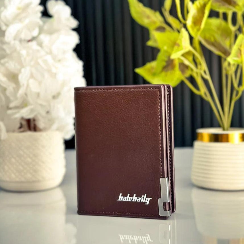 BaleBally Business Leather Wallet With Wrist Strap For Men