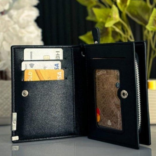BaleBally Business Leather Wallet With Wrist Strap For Men