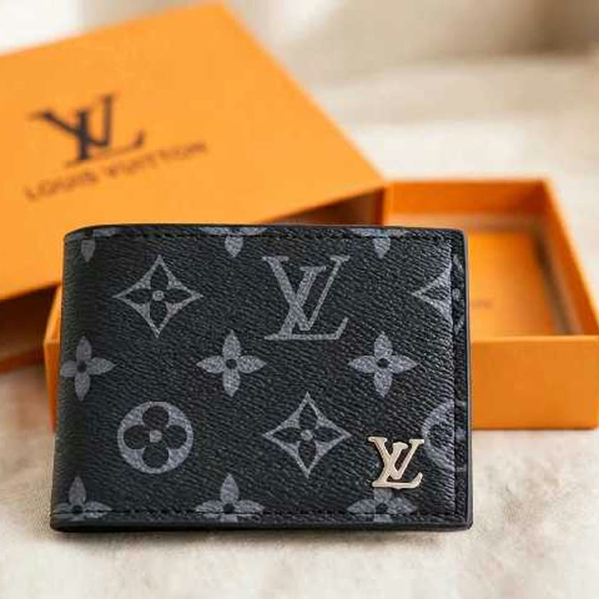 LV Leather Replica Wallet For Men | Wallet With Box | Premium Gift Wallet For Boys